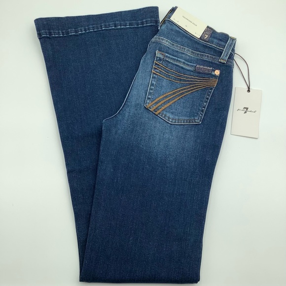 7 For All Mankind Denim - 7 For All Mankind Jeans 24X32.5 Dojo Tailorless Cambridge NWT